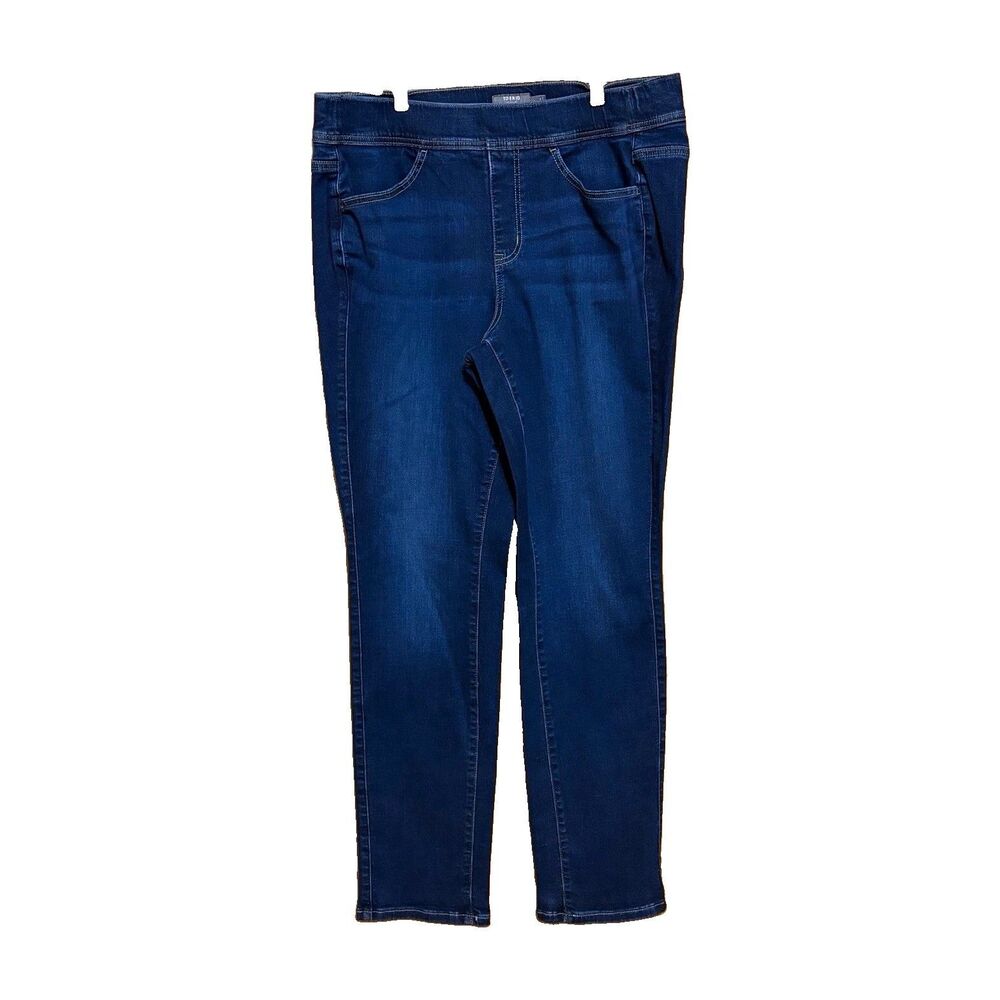 Torrid Womens Super Soft Pull On Jeggings Dark Wash Stretch Denim Size 1T Tall